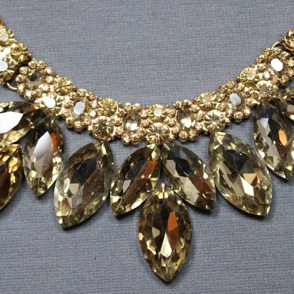 rhinestone statement necklace POFJ - Picture 4 of 5